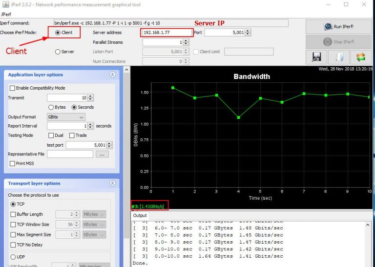 Jperf Jperf Network Speed Test
