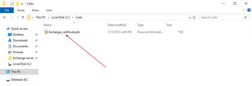 Let’s Encrypt sertifikasını Pfx olarak export etme 16