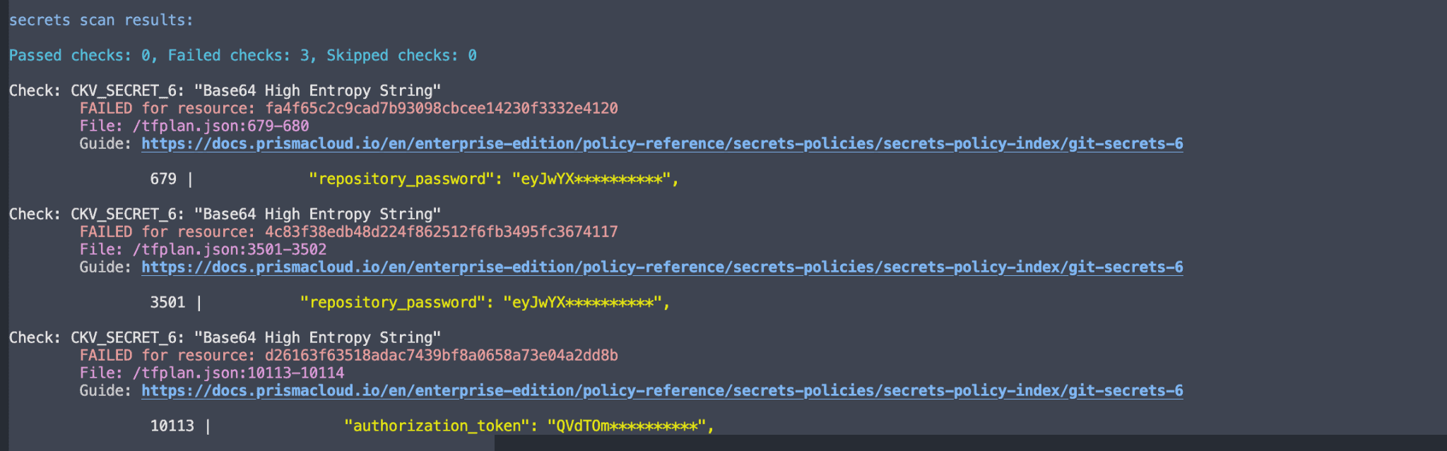 Checkov IaC Security Scan 4